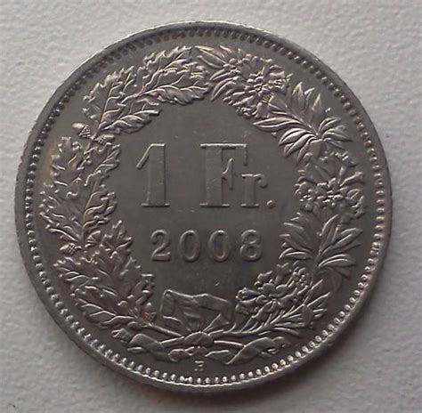 1 Franc 2008 Confederation 1850 2019 1 Franc Switzerland Coin