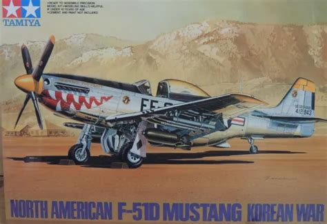 Korean War Usaf F 51d Mustang Tamiya 148 Scale Plastic Model Airplane