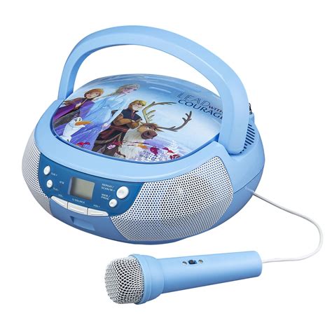 Disney Eiskönigin Frozen 2 Tragbarer Cd Player Mit Mikrofon Und Radio