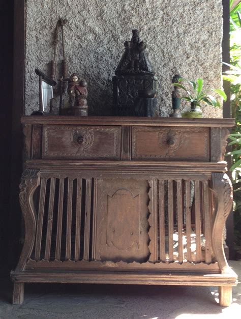 Spanish Filipino Antiques Sto Ni O On Top Of Chicken Cage Chickencage Spanish Interior