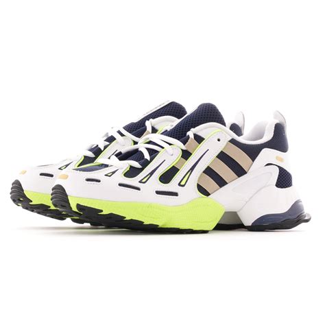 Adidas eqt equipment running cushion 91 black m22555 men's trainers size uk 9. adidas EQT Gazelle | Collegiate Navy / Neon | EE7742