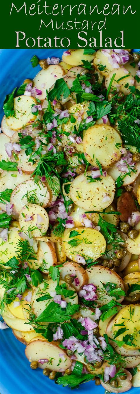 The greens not only added an interesting heat, but provided texture as well. Mediterranean Style Mustard Potato Salad | The Mediterranean Dish. Light, flavor-packed m ...