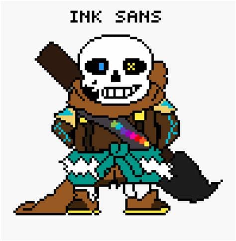 Ink Sans Pixel Art , Free Transparent Clipart - ClipartKey