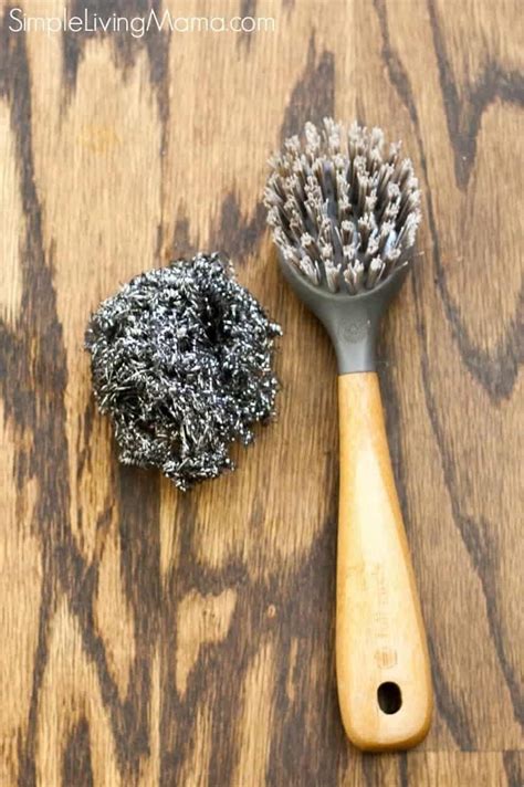 Steel Wool And Cast Iron Brush Simple Living Mama