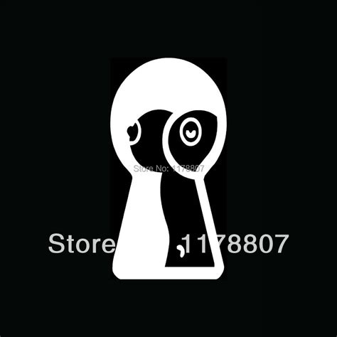 Grosir Peeping Tom Vinyl Stiker Lucu Untuk Mobil Jendela Decal Boobs