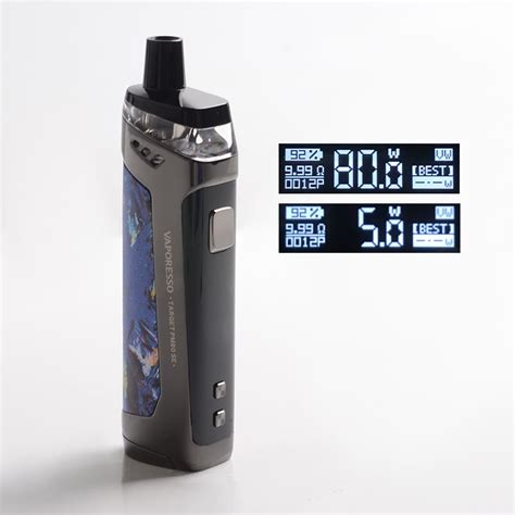 Present the barcode to guest services while returning an item. Buy Authentic Vaporesso TARGET PM80 SE 80W VW Mod Pod Blue Vape Kit