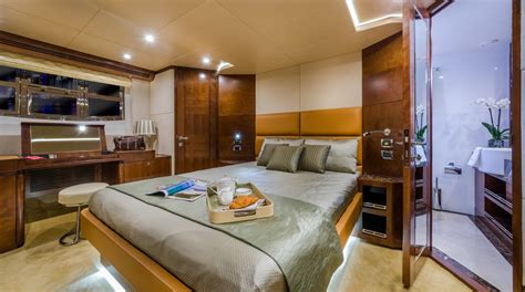 luxury yacht majesty 70 owners stateroom — yacht charter and superyacht news