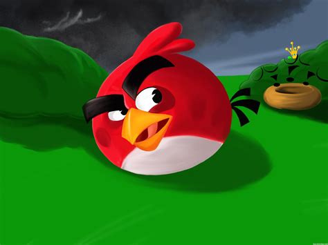 Angry Birds Red Bird Illustration By Maggie Thebird Angrybirdsnest