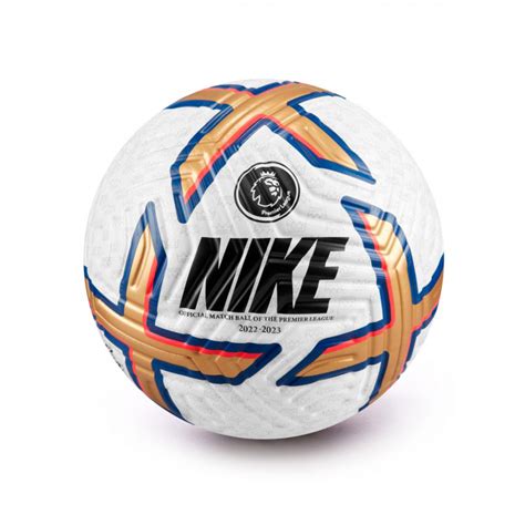 Ball Nike Premier League Flight 2022 2023 Weiß Gold Blau Fútbol Emotion