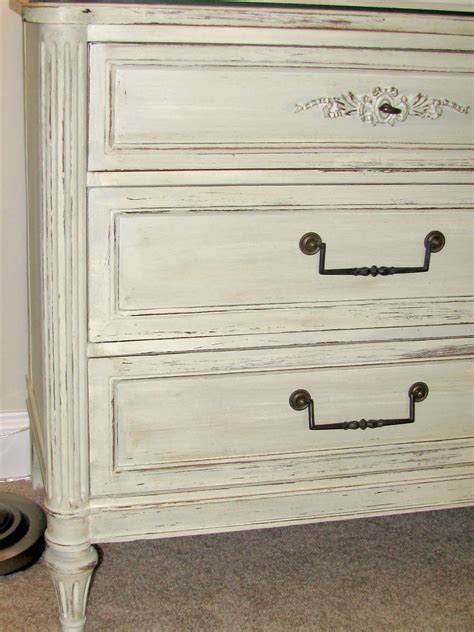 The longer the lid stays off, the thicker it will get. One Cheap Mama: Antique Distressed Dresser using Chalk Paint