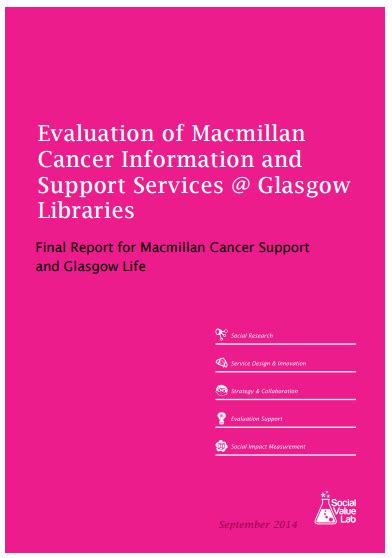 Evaluation Of Macmillan Cancer Information And Support Services