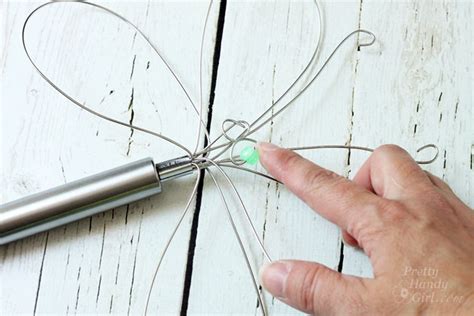 Dragonfly Garden Decor Using A Wire Whisk Skewer