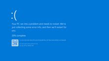 Read about fixing the blue screen of death error in windows: Blue screen of death - Wikipedia