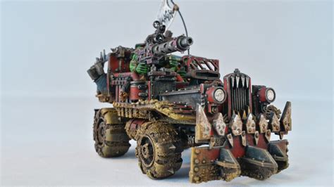 Warhammer 40k Ork Army War Buggy Converted Trukk Painted