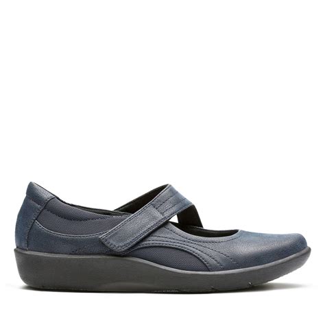 Clarks Synthetic Sillian Bella Mary Jane Flat In Blue Save 46 Lyst