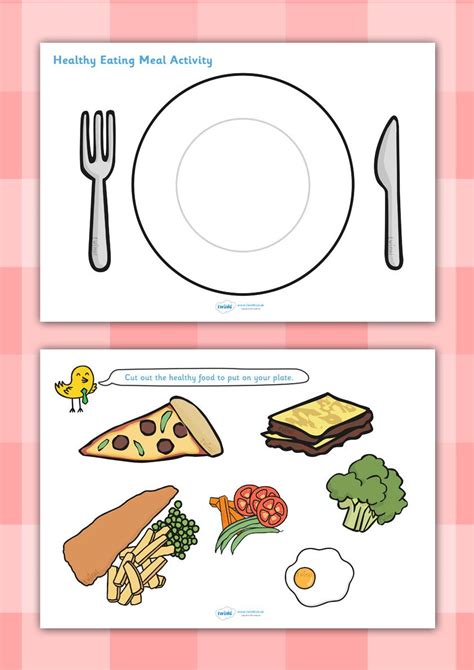 Healthy Eating Activities For Kindergarten