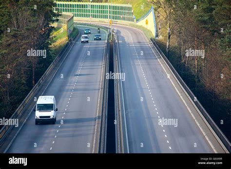 Aerial View Of Rush Hour Traffic On The Motorway Stock Photo Alamy