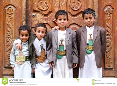 World cultures yemen traditional bride traditional outfits beauty around the world photographs of people traditional. Boys With Traditional Clothes At Sana On Yemen Editorial ...