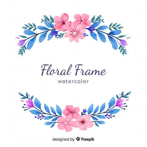 Freepik Flowers Watercolors Behance