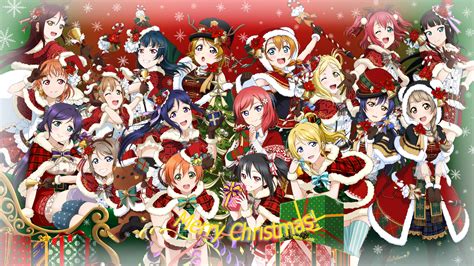 Gifts for anime lovers reddit. Wallpaper µ's & Aqours Christmas wallpaper (1366x768 ...