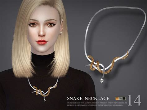The Sims Resource S Club Ll Ts4 Necklace N14 Sims 4 Piercings Sims
