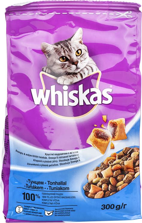 Корм Whiskas для дорослих котів з тунцем сухий 300г | якісні товари за ...