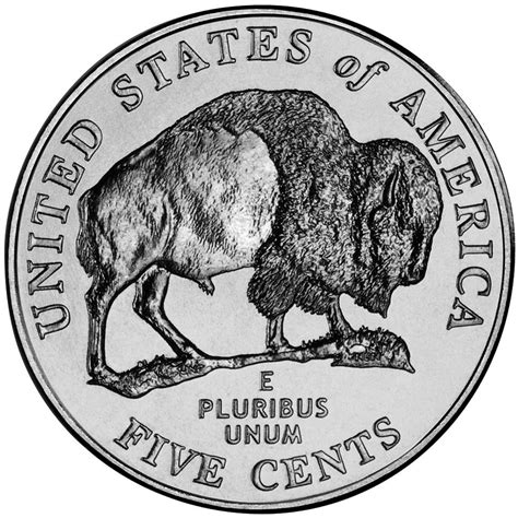 5 Cents Jefferson Nickel Westward Journey Bison United States