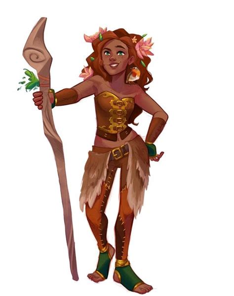 Art Commissioned My Firbolg Druid Hope You All Like Her Dnd