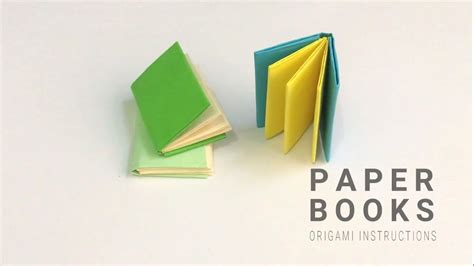 Paper Book Origami Easy Tutorial Youtube