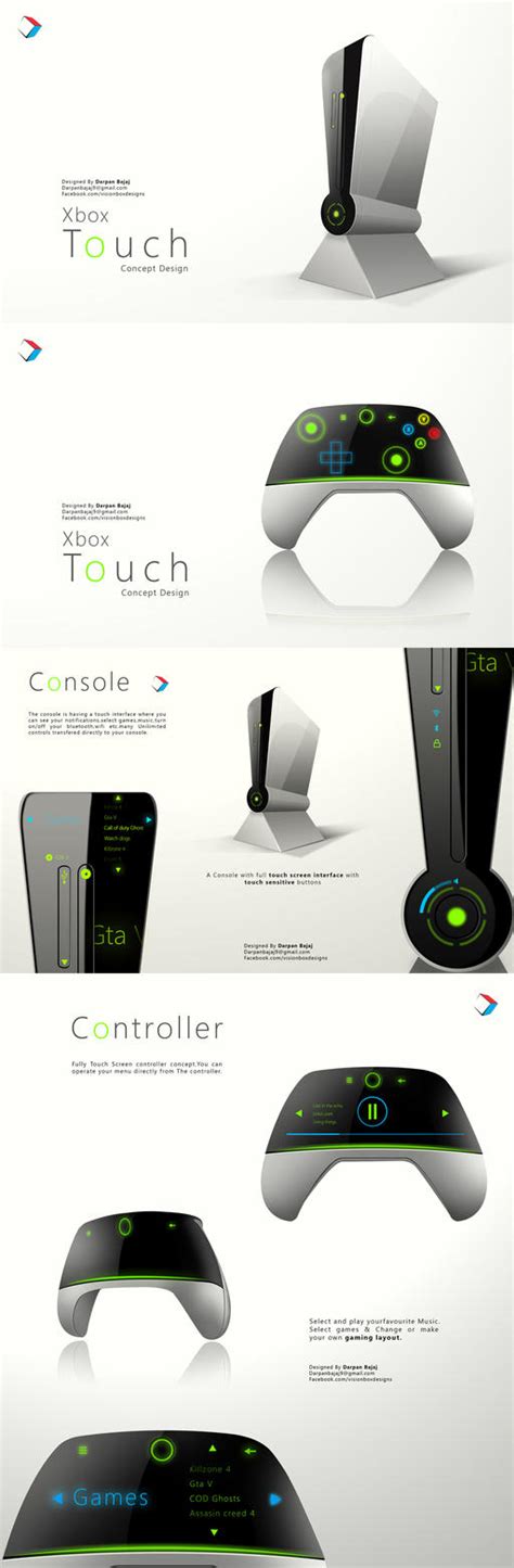 Xbox Touch Concept Design By Darpan Aero On Deviantart