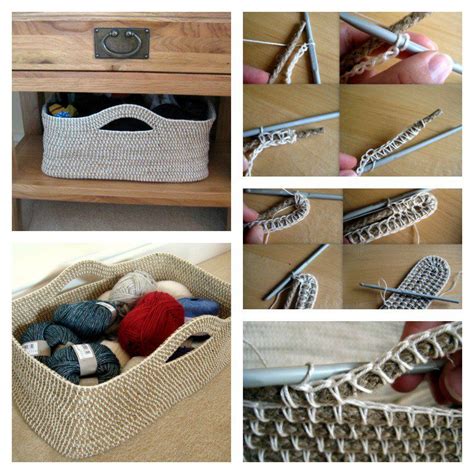 Crochet Rope Basket Makes Great Storage Units When In Need It Will Be