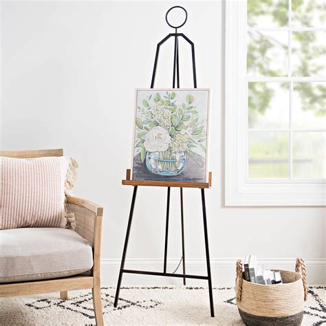 Try our free drive up. Metal and Wood Floor Easel in 2020 | Floor easel, Boho bedroom decor, Diy easel