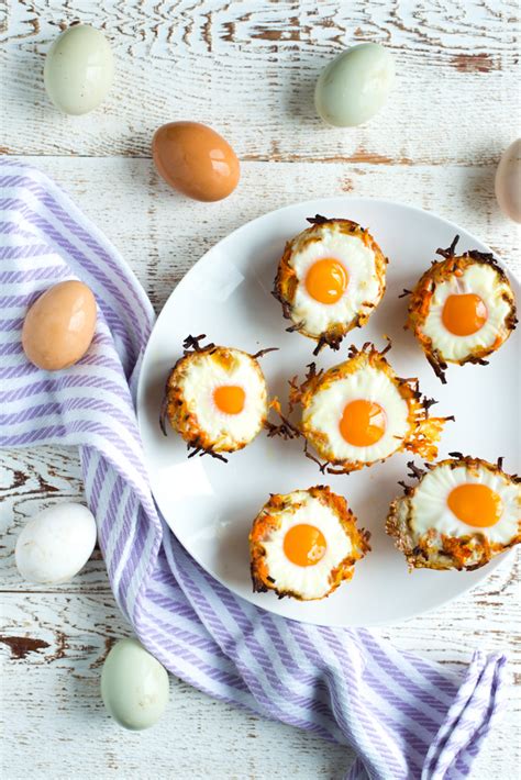 These hash brown egg nests are the perfect breakfast recipe to serve on any spring morning. Sweet Potato Hashbrown Egg Nests — Real Food Whole Life
