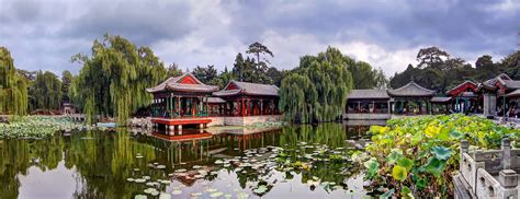 Magnificent Chinese Garden Art In The Summer Palace Beijing China