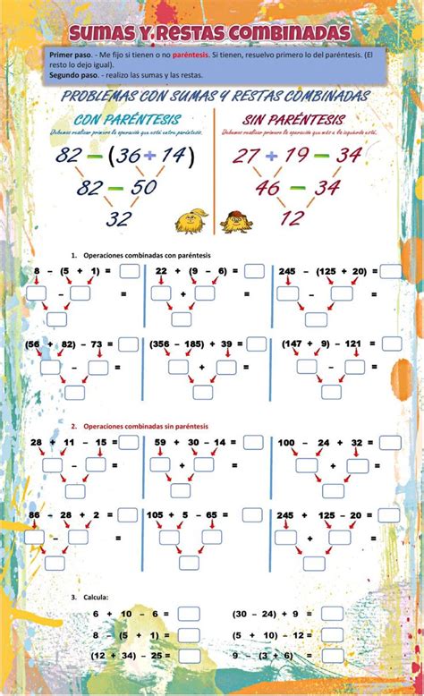 Ejercicio Interactivo De Sumas Y Restas Combinadas Fun Math