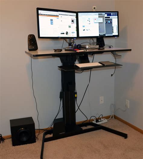 Fully raised, it stands at 51.3″ high, which is just about perfect for my 5′ 10″ frame. Ergotron WorkFit-D Review: Nearly Perfect Sit-Stand Desk