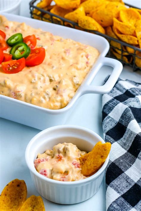 Slow Cooker Rotel Cheese Dip Food Folks And Fun