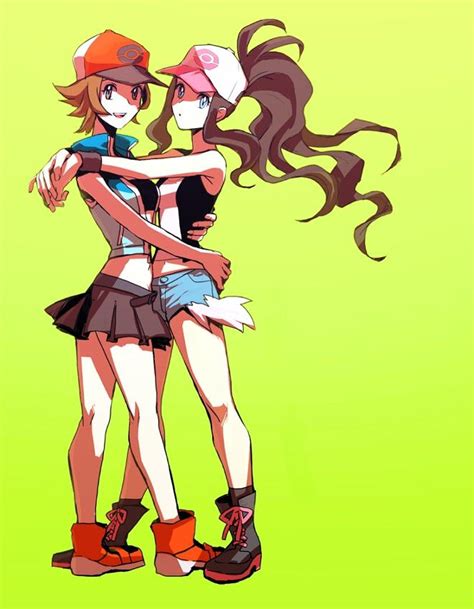 Female Touya And Touko Anime Pokemon Fairy Tales