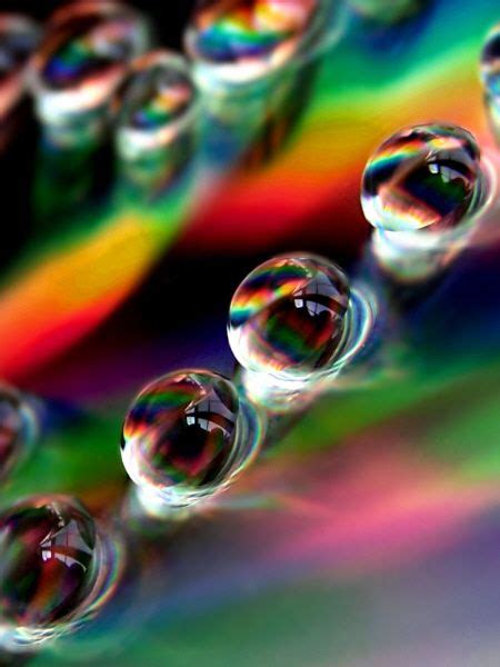Rainbow In A Drop Rainbow Cool Backgrounds Color Therapy