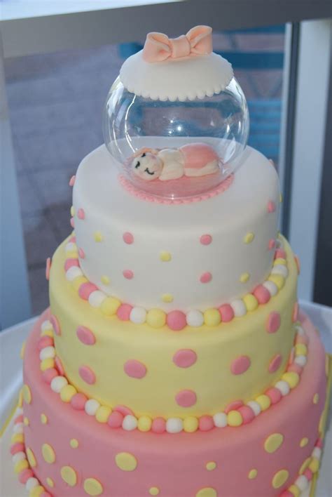 Janices Pink And Yellow Polka Dot Themed Baby Shower Pink Baby Shower
