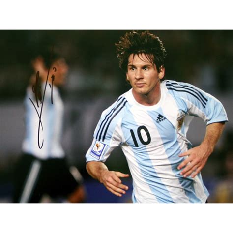 Lionel Messi Argentina Autographed 11x14