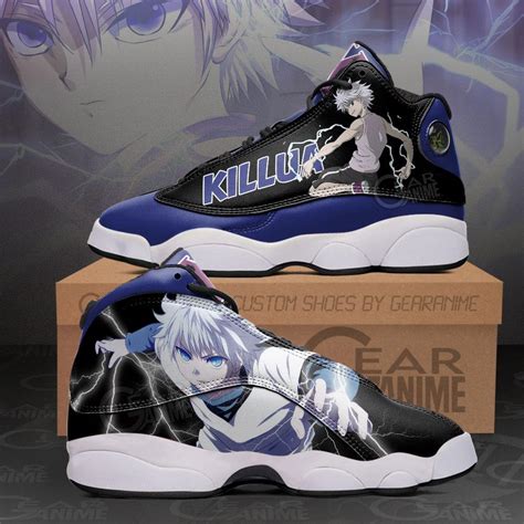 Killua Zoldyck Sneakers Custom Anime Hunter X Hunter Shoes Homefavo