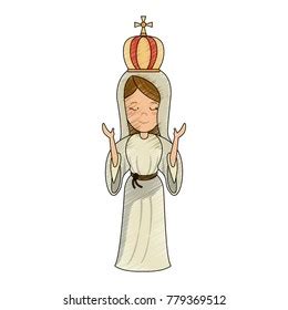 Virgin Mary Cartoon Stock Vector Royalty Free Shutterstock