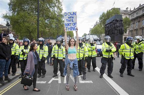 From the anti-tory protests in the UK : pics