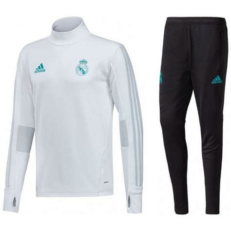 Coupe vent real madrid ensemble complet 2019 2020 blanc noir. Survetement Football Real Madrid 2017/2018 Homme Blanc ...