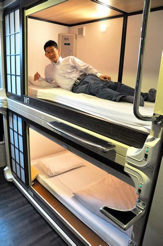 Japan, being a small country is short of space. Japan's Capsule Hotels Go High Tech and High Style - The ...