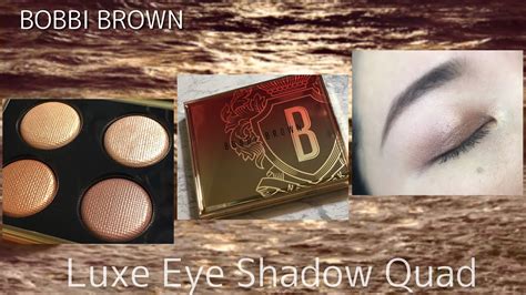 Eng Sub Review Bobbi Browns Luxe Eye Shadow Quad Lots Of Swatches