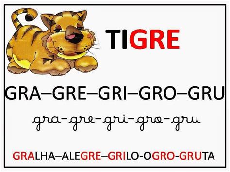 Atividade Com Gra Gre Gri Gro Gru