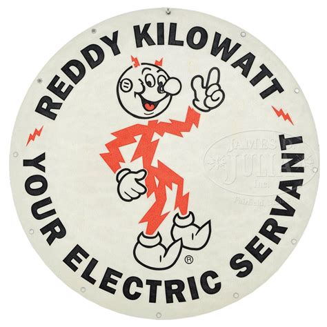 Reddy Kilowatt Florida Power Aluminum Sign