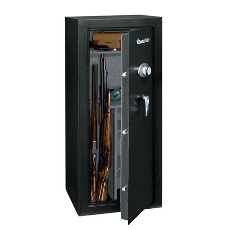 The combination lock change key is an available feature for some gun safes, and not all models have it. Sentry G2459C Gun Safe with Combination Lock - 24-Gun GSG2459C